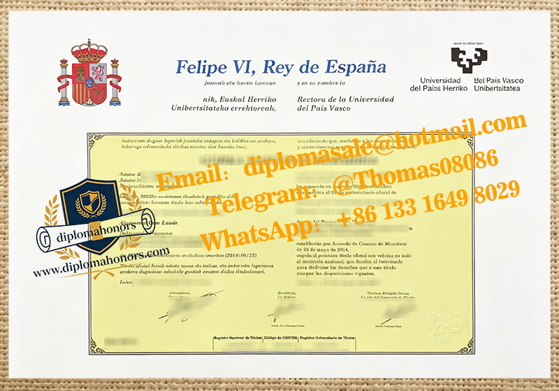 Universidad del País Vasco degree