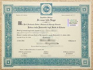 Università degli Studi di Catania diploma