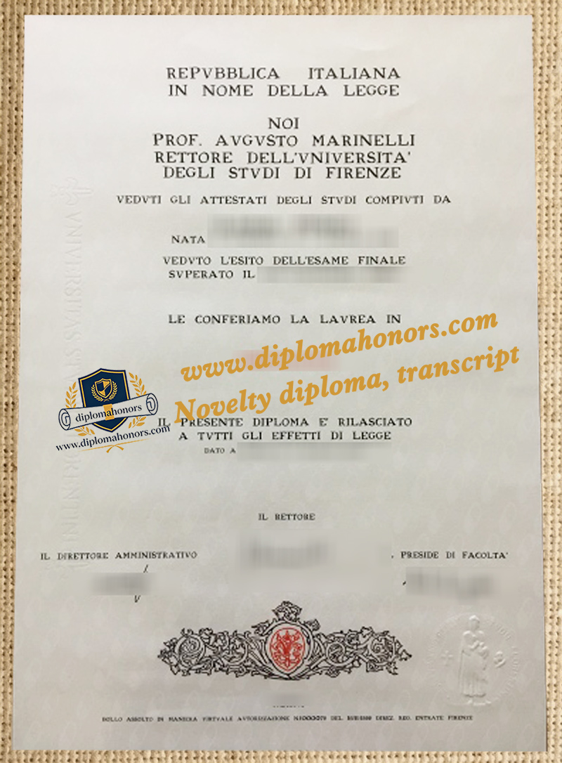 Università degli Studi di Firenze degree