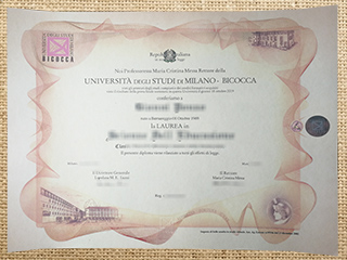 Università degli Studi di Milano-Bicocca diploma