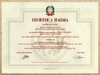 Università degli Studi di Palermo diploma