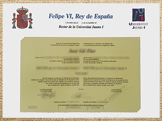 Universitat Jaume I diploma
