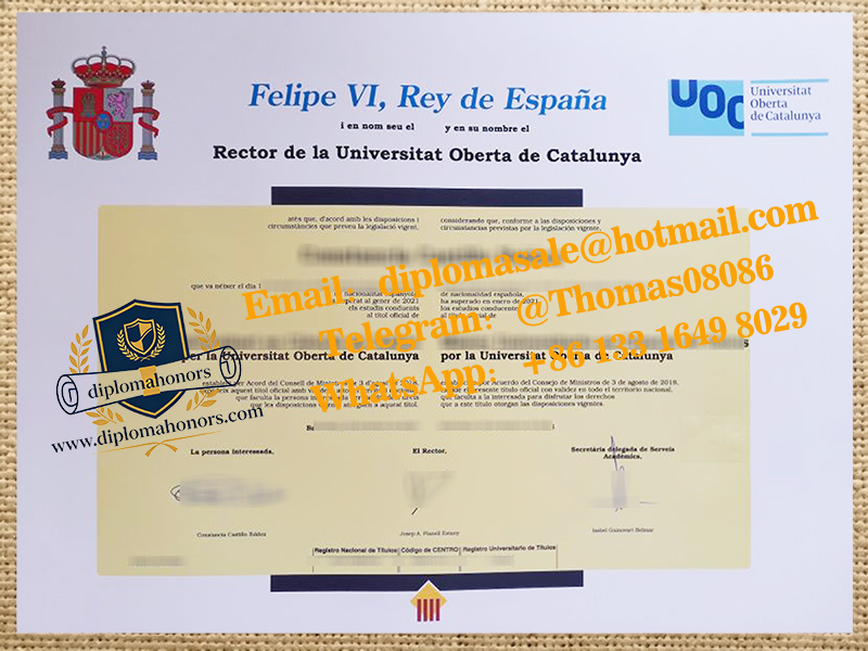 Universitat Oberta de Catalunya degree
