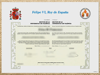 Universitat de València diploma