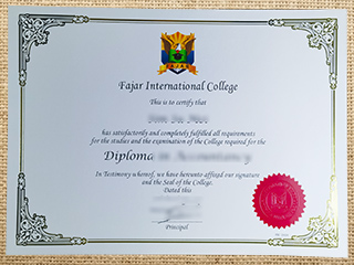 Fajar International College degree