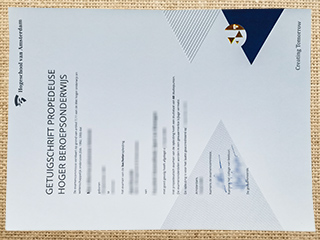Hogeschool van Amsterdam degree