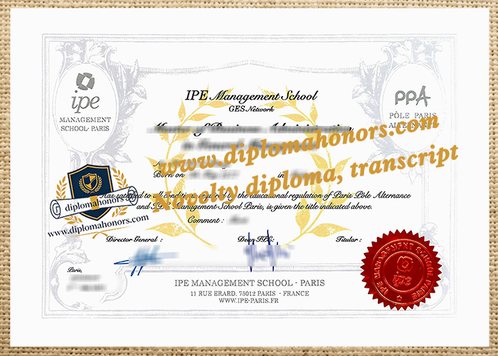 IPE Management School Paris diploma
