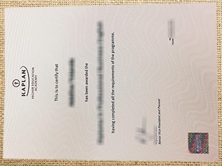 Kaplan Higher Education Academy degree