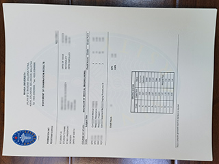 MAHSA University official transcript