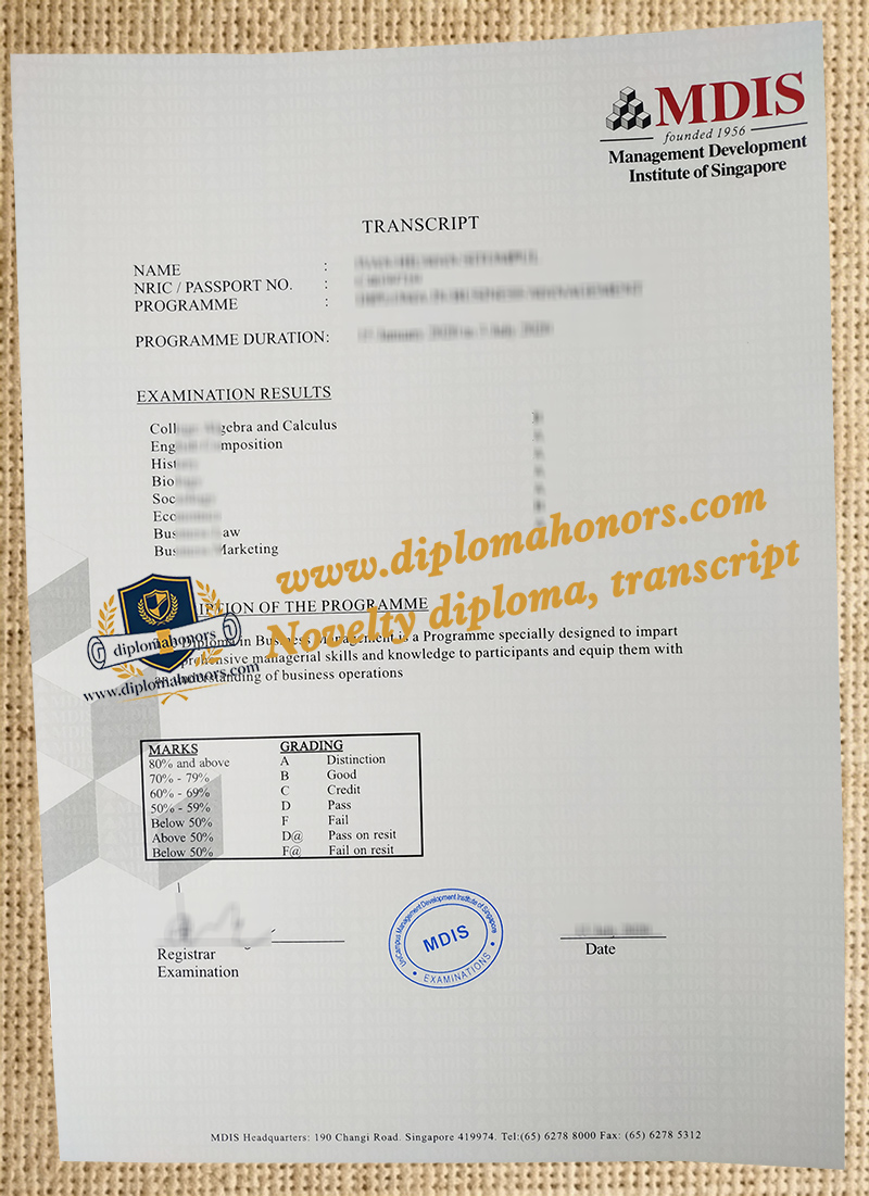 MDIS transcript