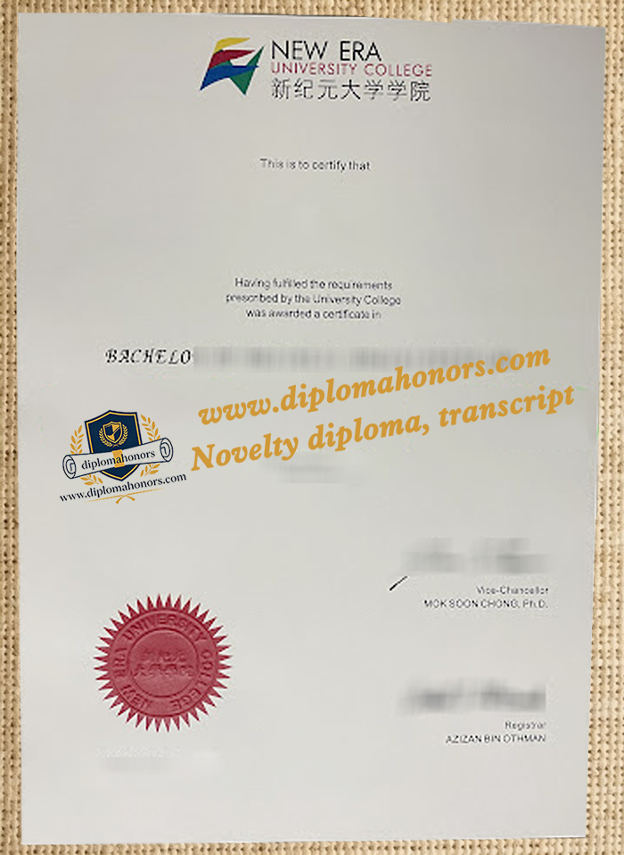 New Era University College diploma