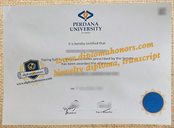 Perdana University diploma