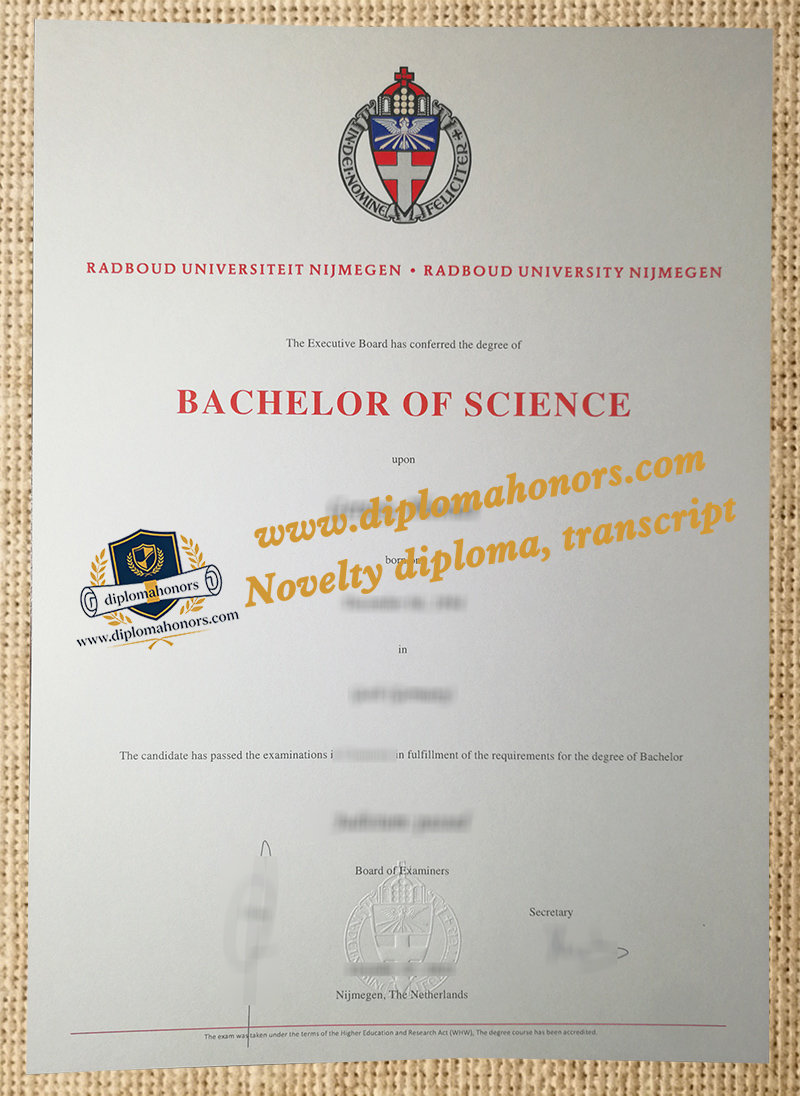Radboud Universiteit Nijmegen diploma