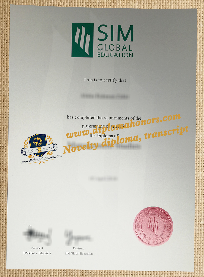 SIM Global Education diploma