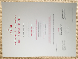 Università Cattolica del Sacro Cuore diploma