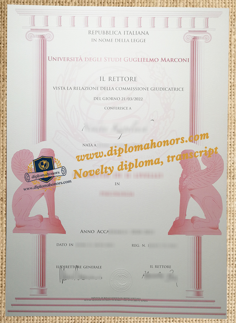 Università degli Studi Guglielmo Marconi degree