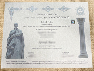 Università degli Studi Niccolò Cusano diploma