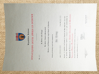 Università degli Studi di Genova diploma