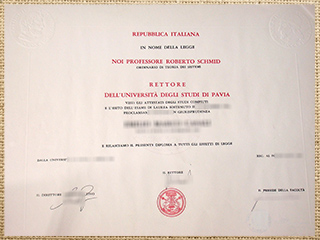 Università degli Studi di Pavia diploma