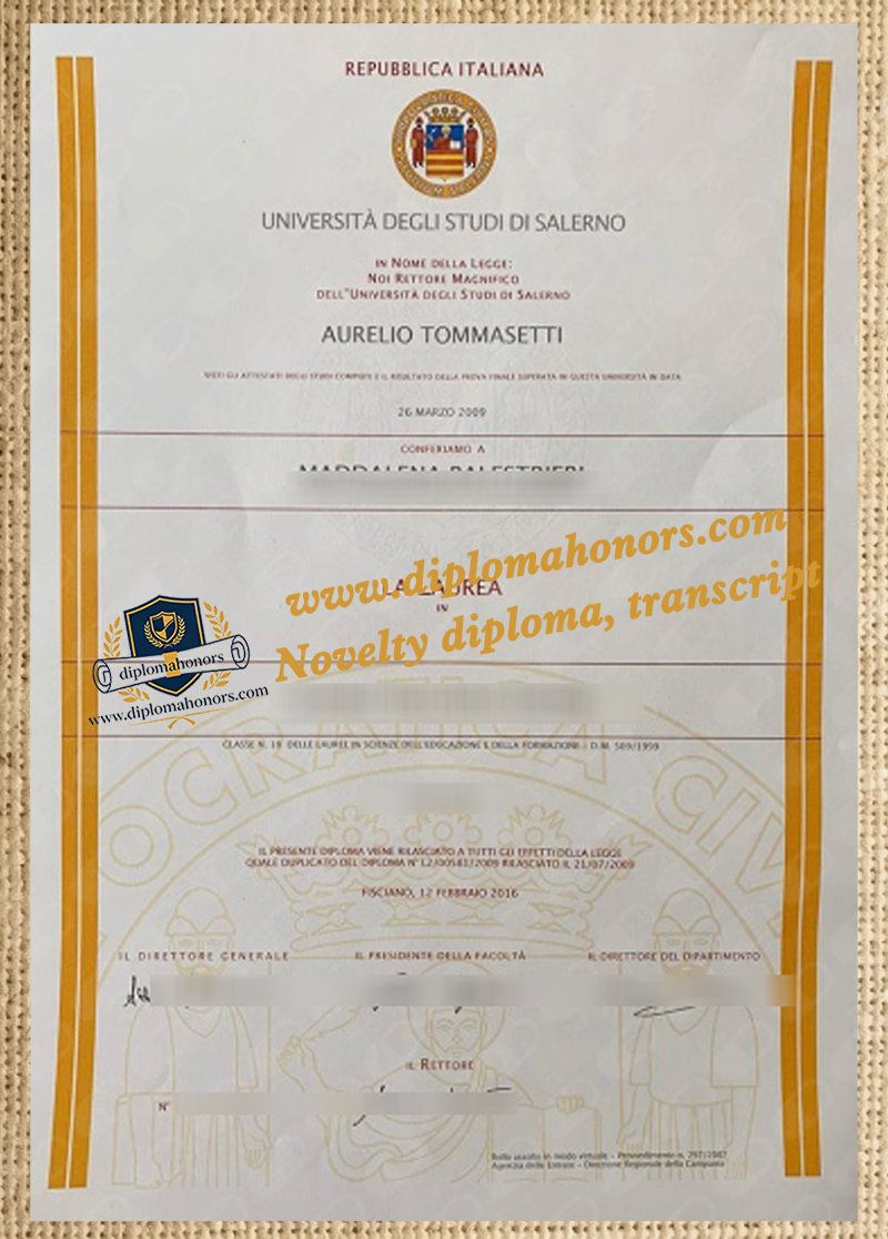 Università degli Studi di Salerno degree