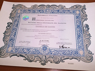 Università del Salento diploma