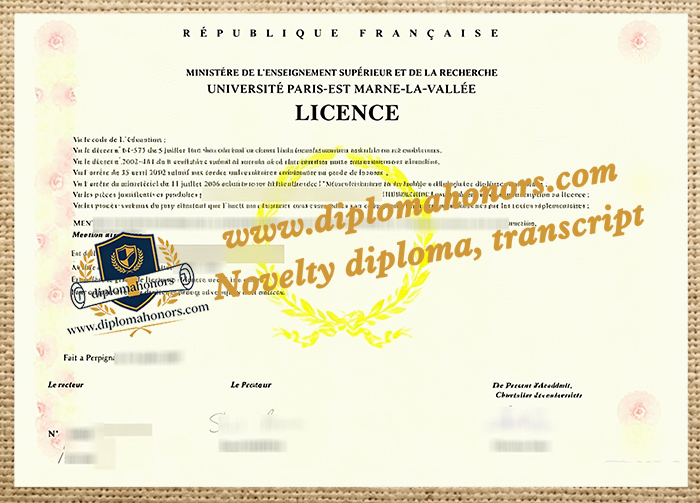 Université Paris-Est-Marne-la-Vallée, diploma