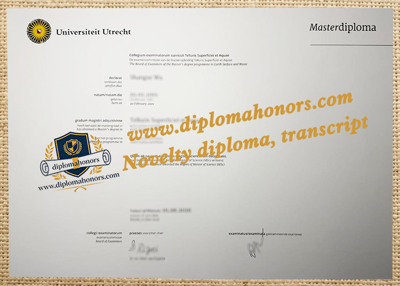Universiteit Utrecht diploma
