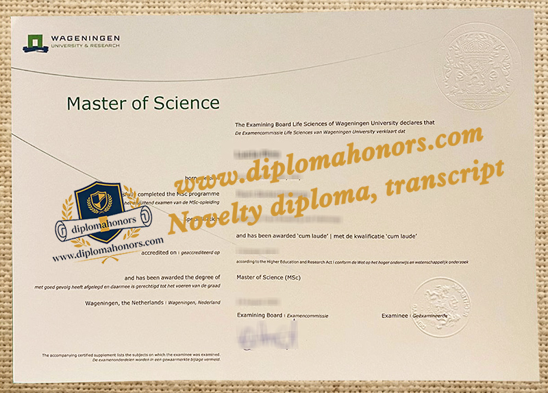 Wageningen University & Research diploma