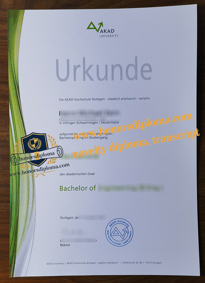 AKAD University urkunde