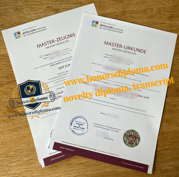 APOLLON Hochschule diploma