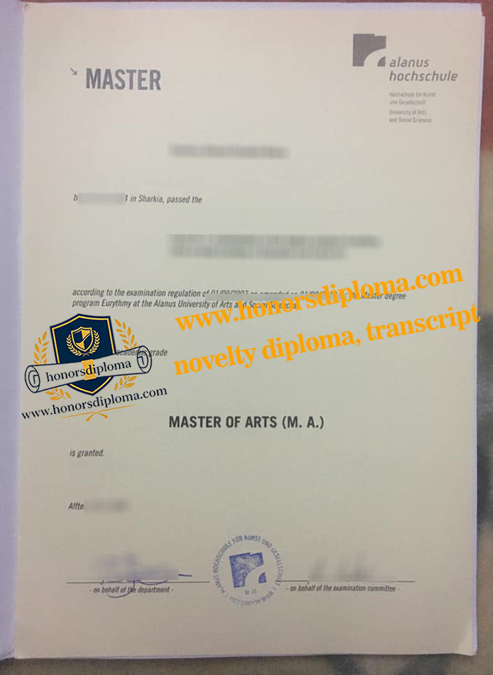 Alanus Hochschule diploma