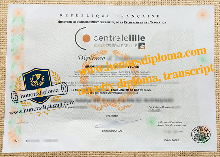 École Centrale de Lille diploma