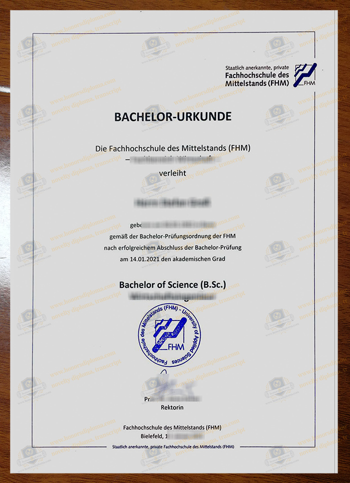 Fachhochschule des Mittelstands diploma