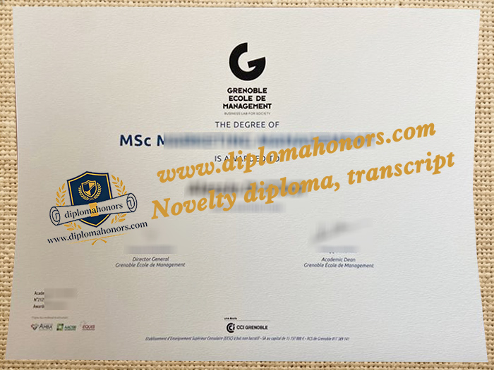 Grenoble Ecole de Management diploma
