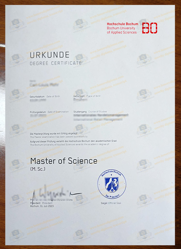 Hochschule Bochum diploma