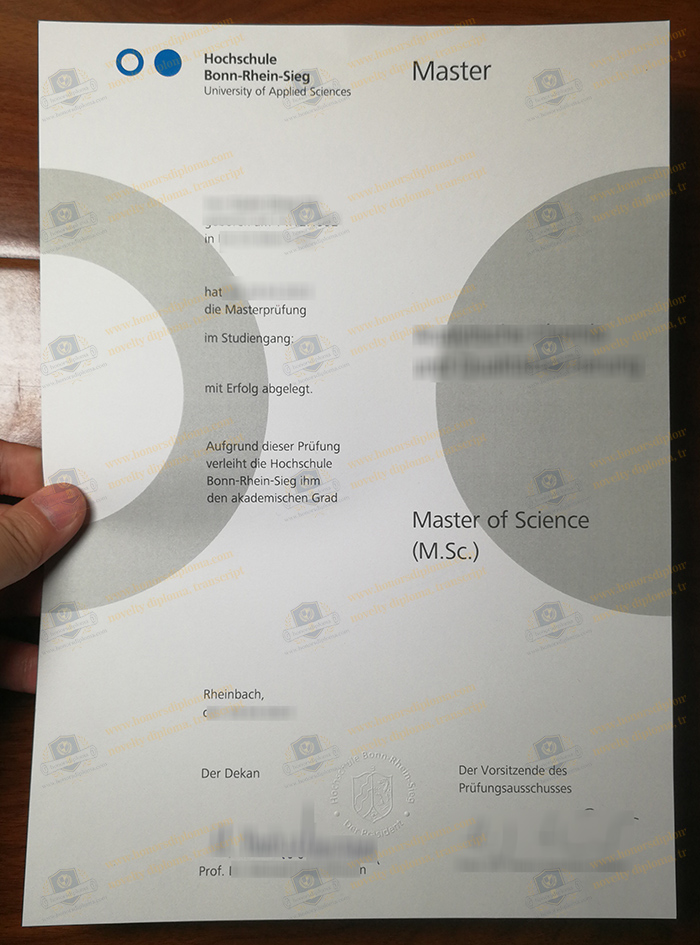 Hochschule Bonn-Rhein-Sieg diploma