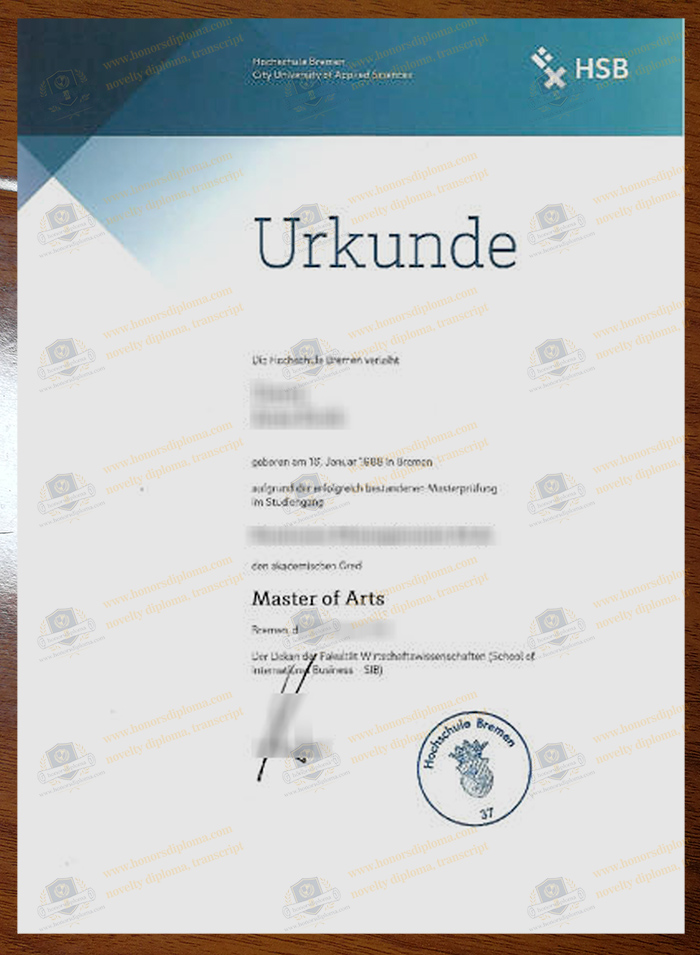 Hochschule Bremen diploma