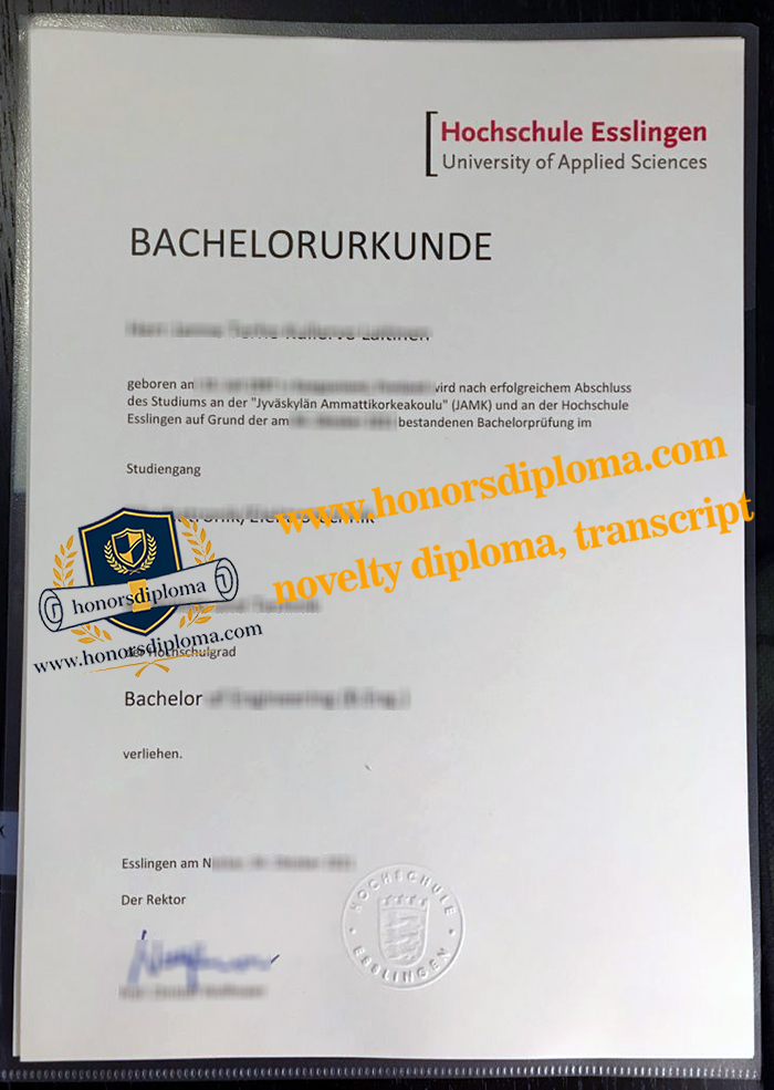 Hochschule Esslingen diploma