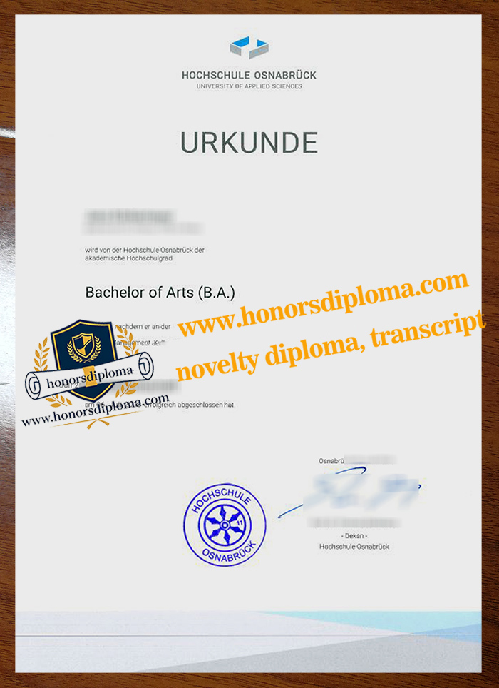Hochschule Osnabrück diploma