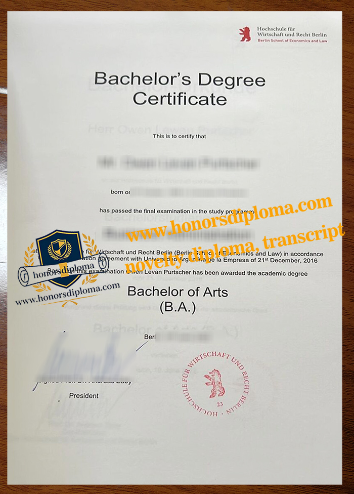 HWR Berlin diploma