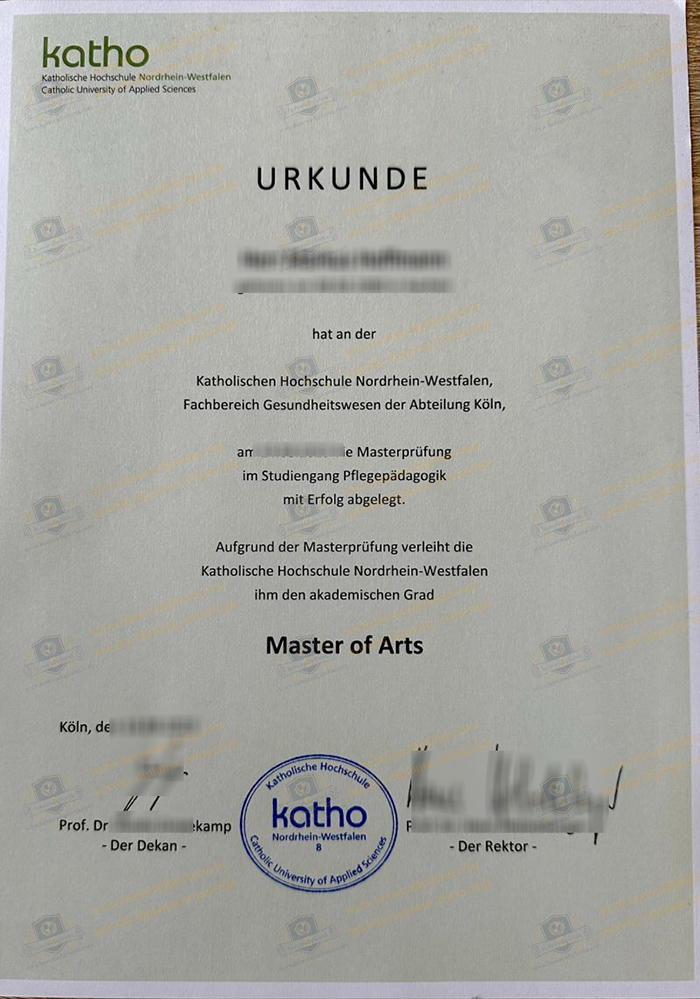 Katholische Hochschule Nordrhein-Westfalen diploma