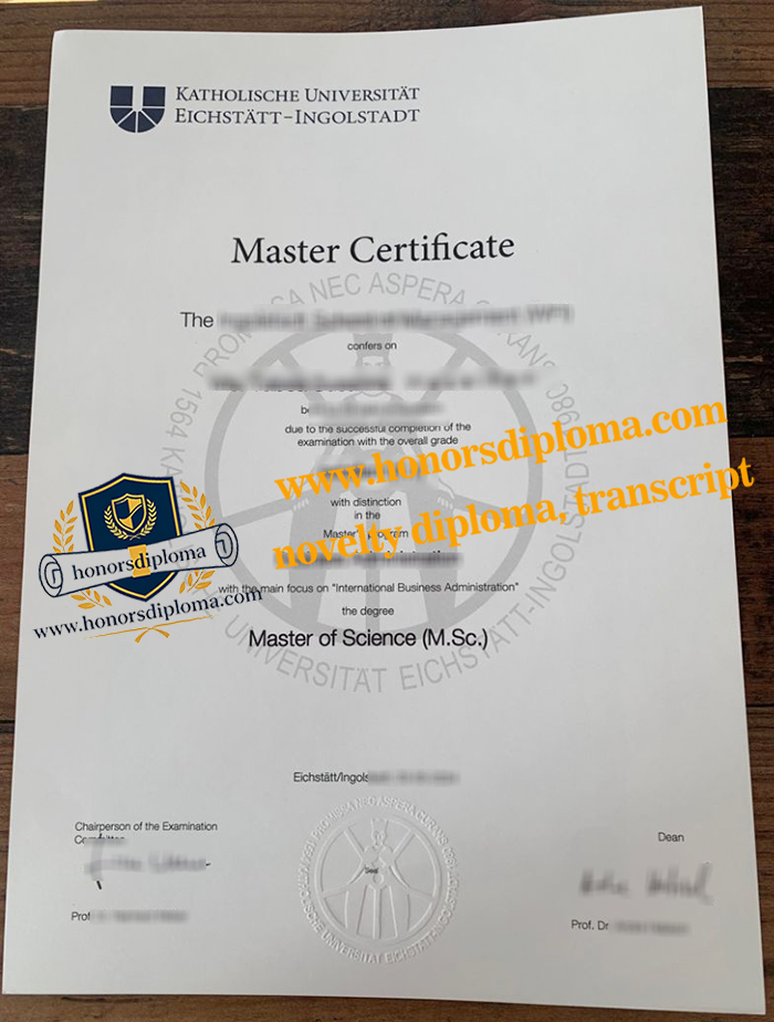 Katholische Universität Eichstätt-Ingolstadt diploma