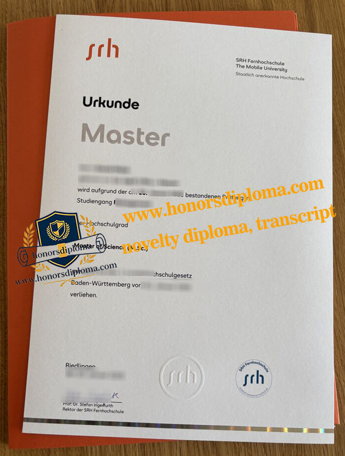 SRH Fernhochschule diploma