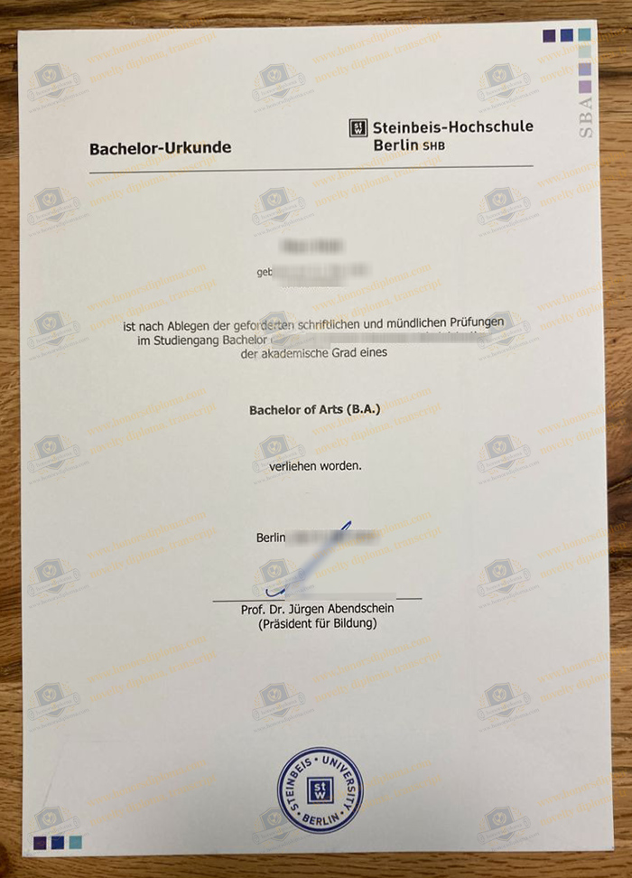 Steinbeis-Hochschule Berlin diploma