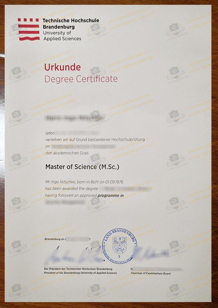 Technische Hochschule Brandenburg diploma