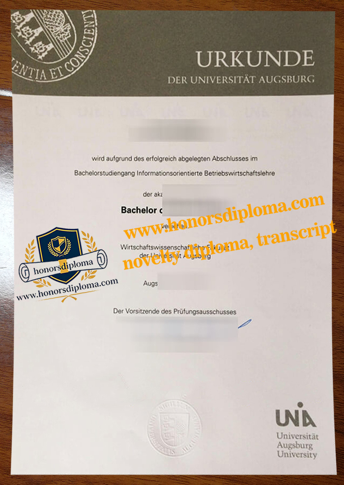 Universität Augsburg diploma
