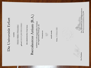 Universität Erfurt degree