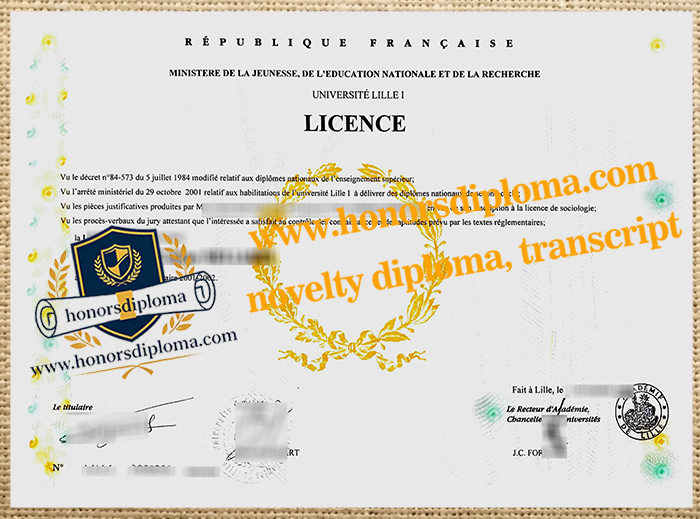 Université Lille-I diploma