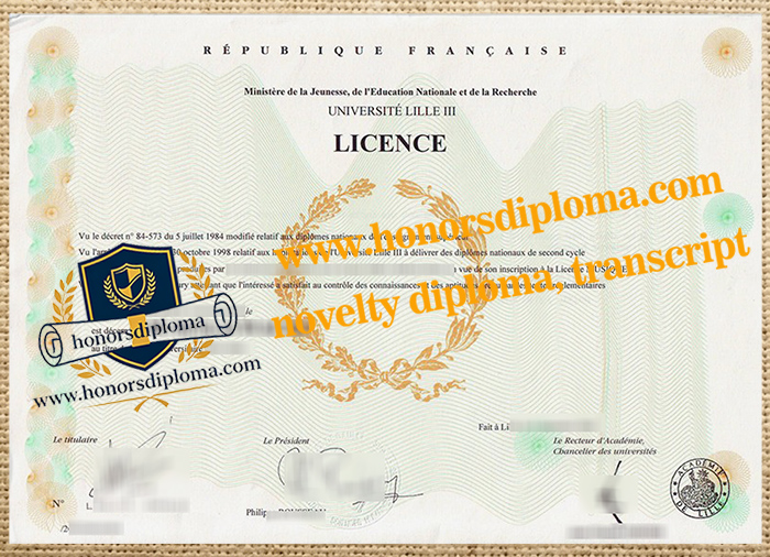 Université Lille-III diploma