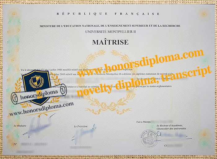 Université Montpellier-II diploma